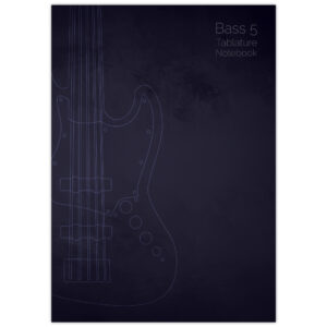Cover image of the book Bass 5 Tablature Notebook