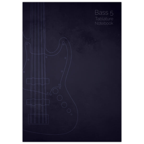 Cover image of the book Bass 5 Tablature Notebook