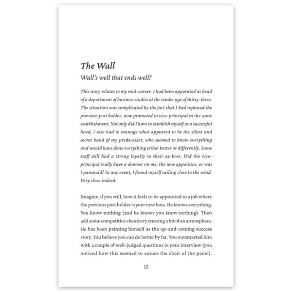 Sample page from the book Careering On: Lessons from a Life in Further Education by Ian Wallis